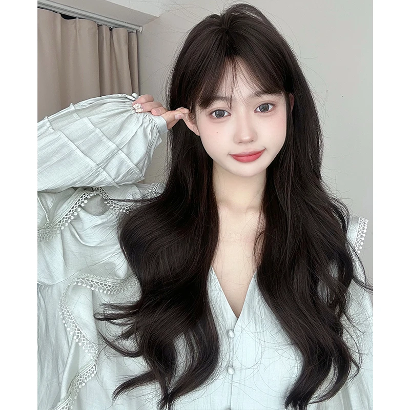 假发女法式刘海长卷发lolita修脸网红jk全头套减龄气质修饰