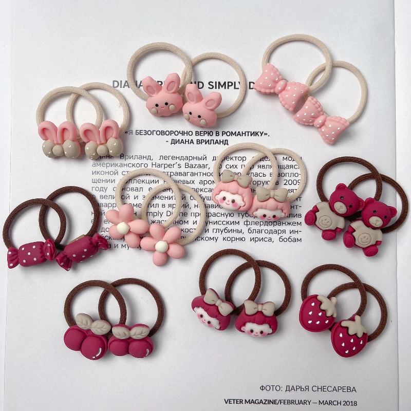 儿童发圈不伤发可爱女童发绳公主头饰宝宝头绳卡通小女孩橡皮筋