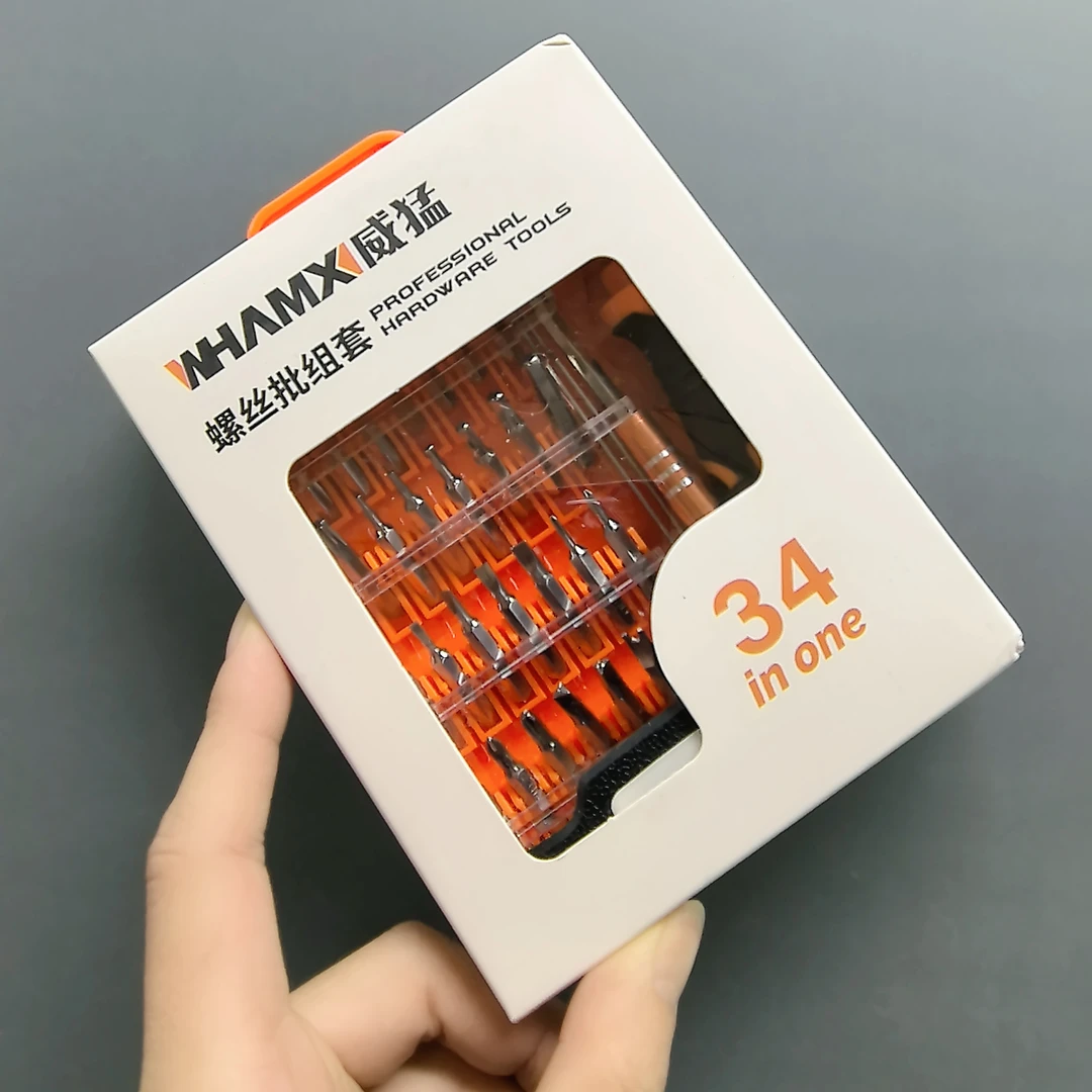 张张威猛PJ34合一螺丝批套装螺丝刀套装一字十字家用小型多功能