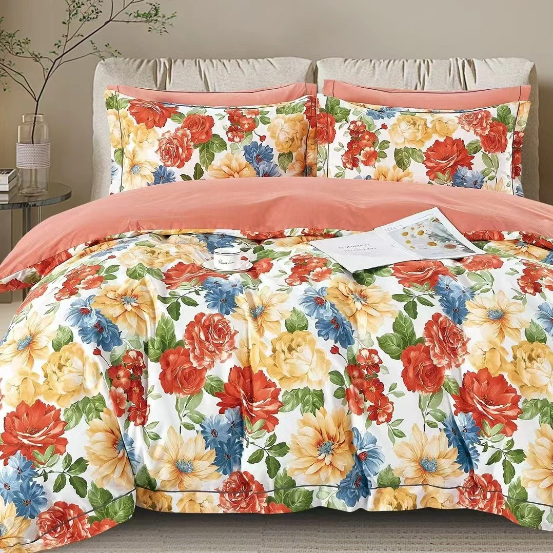 文文家纺 纯棉精梳棉面料全棉床品定制 锦绣年华