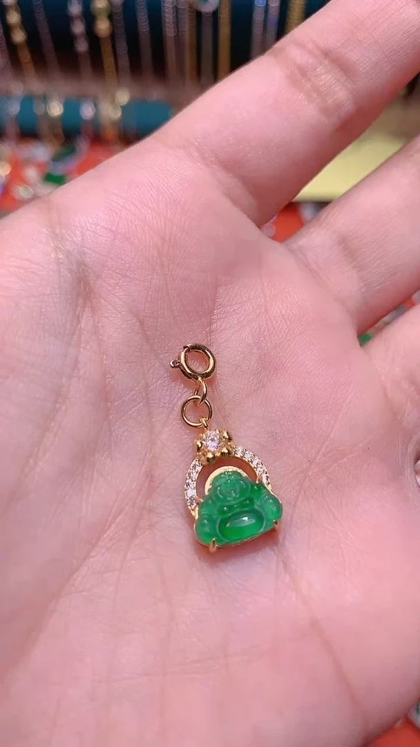 【闪购商品】翡翠吊坠(不含链)银S925镶嵌24051