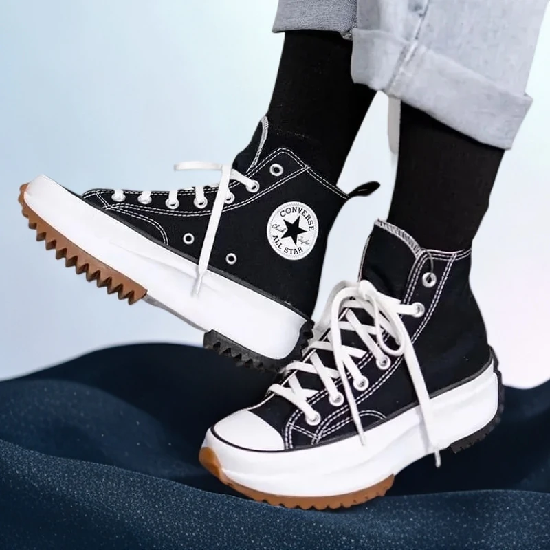 Converse/匡威高帮潮流经典百搭穿搭复古厚底鞋166800C 168816C
