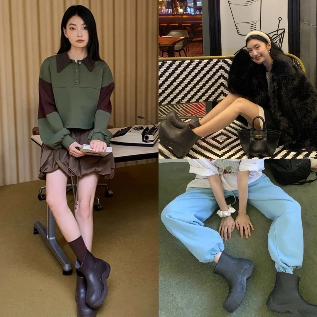 99新 BOTTEGA VENETA/葆蝶家 靴子 尺码38成色看直播GSS1965