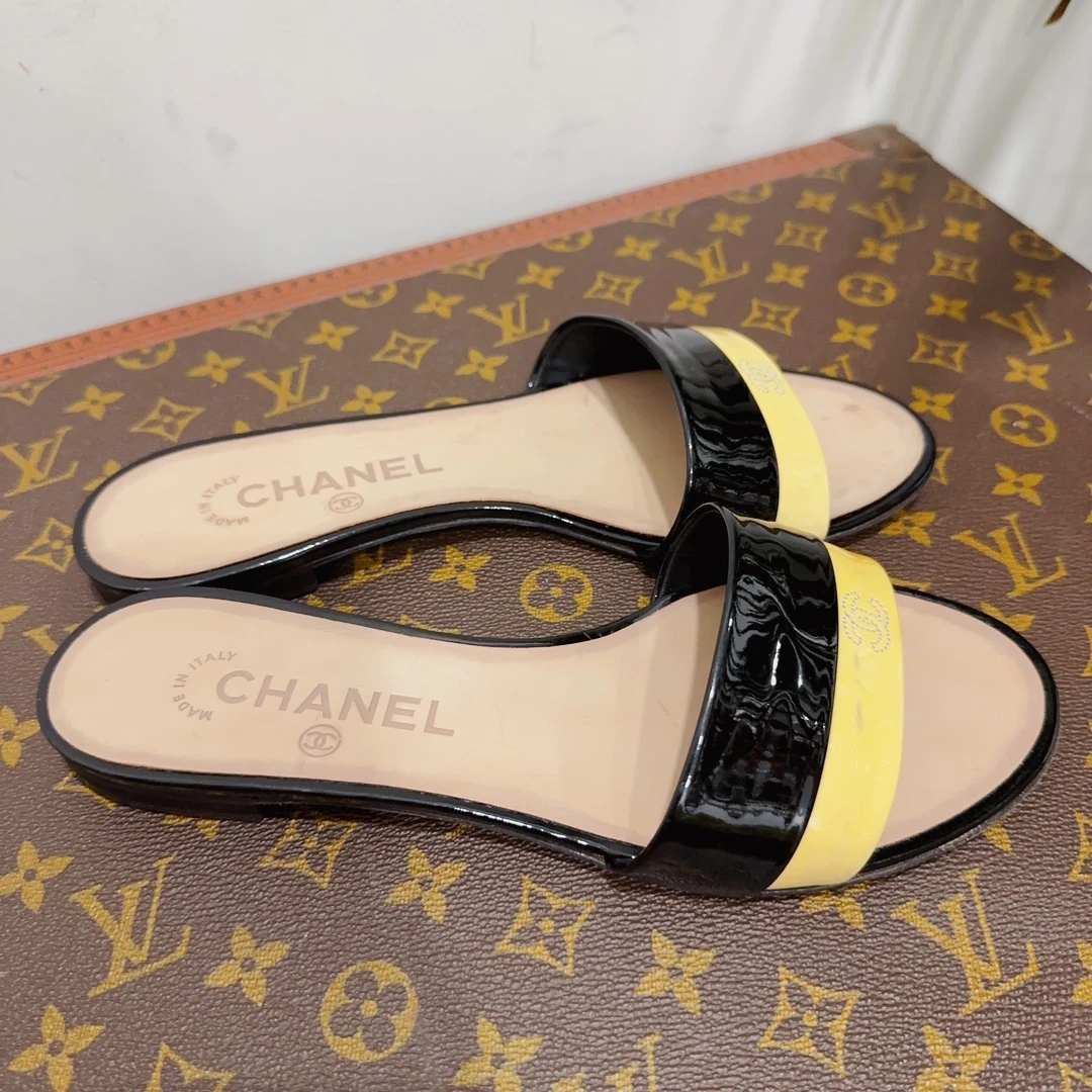 95新 安洁利严选Chanel凉拖/尺码37/成色以直播间为准/GSS7103