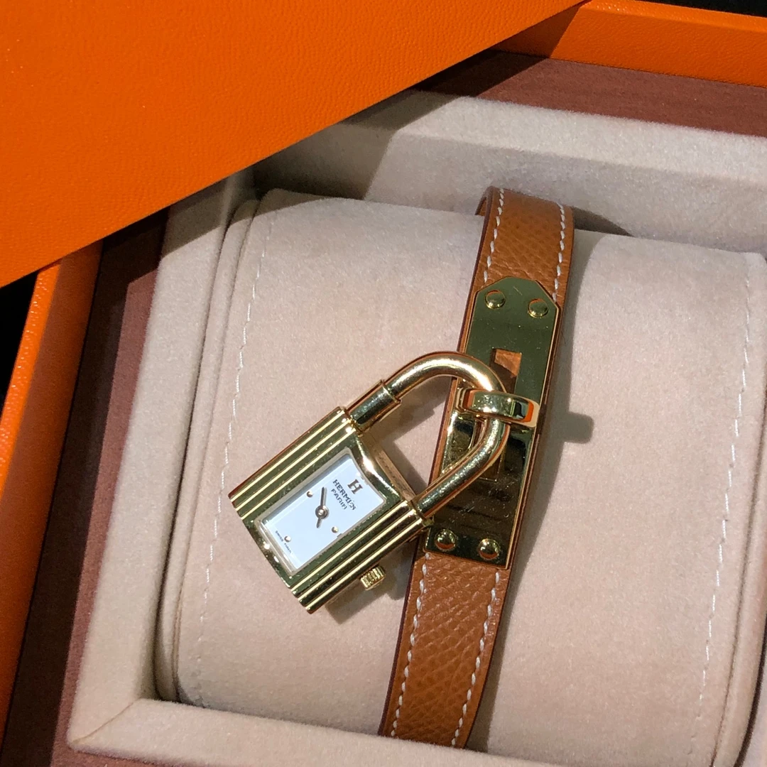 95新 Hermes/爱马仕 安洁利/kelly锁头表成色看直播间/GSS21611