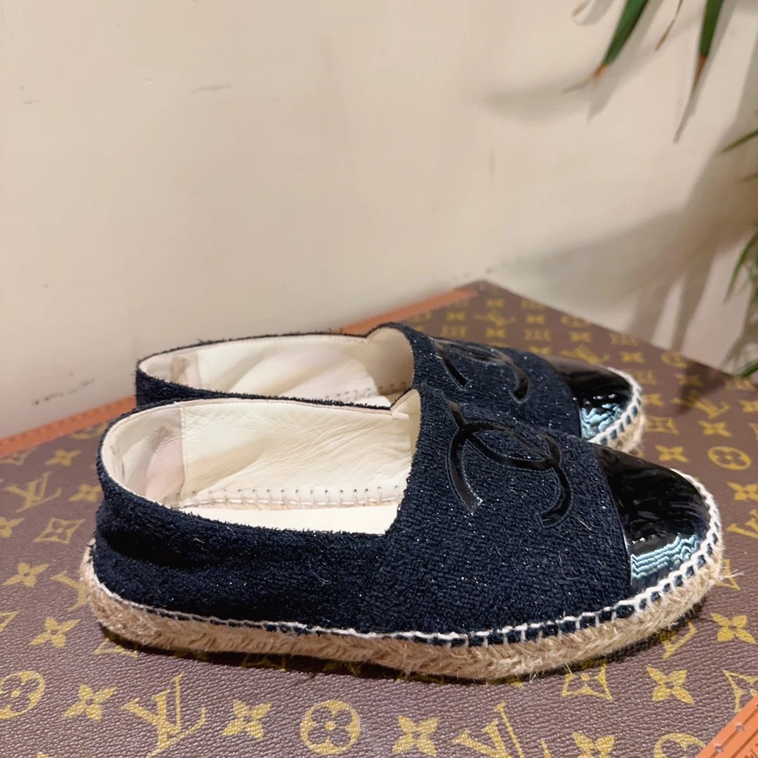 95新  安洁利严选Chanel渔夫鞋/尺码35/成色以直播间为准/GSS2532