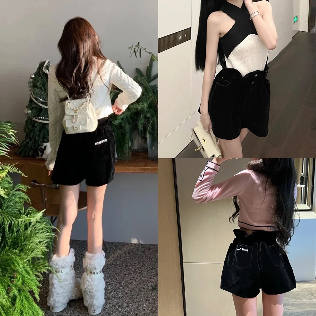 99新 MIU MIU/缪缪 安洁利严选短裤 尺码36成色看直播GSS22246