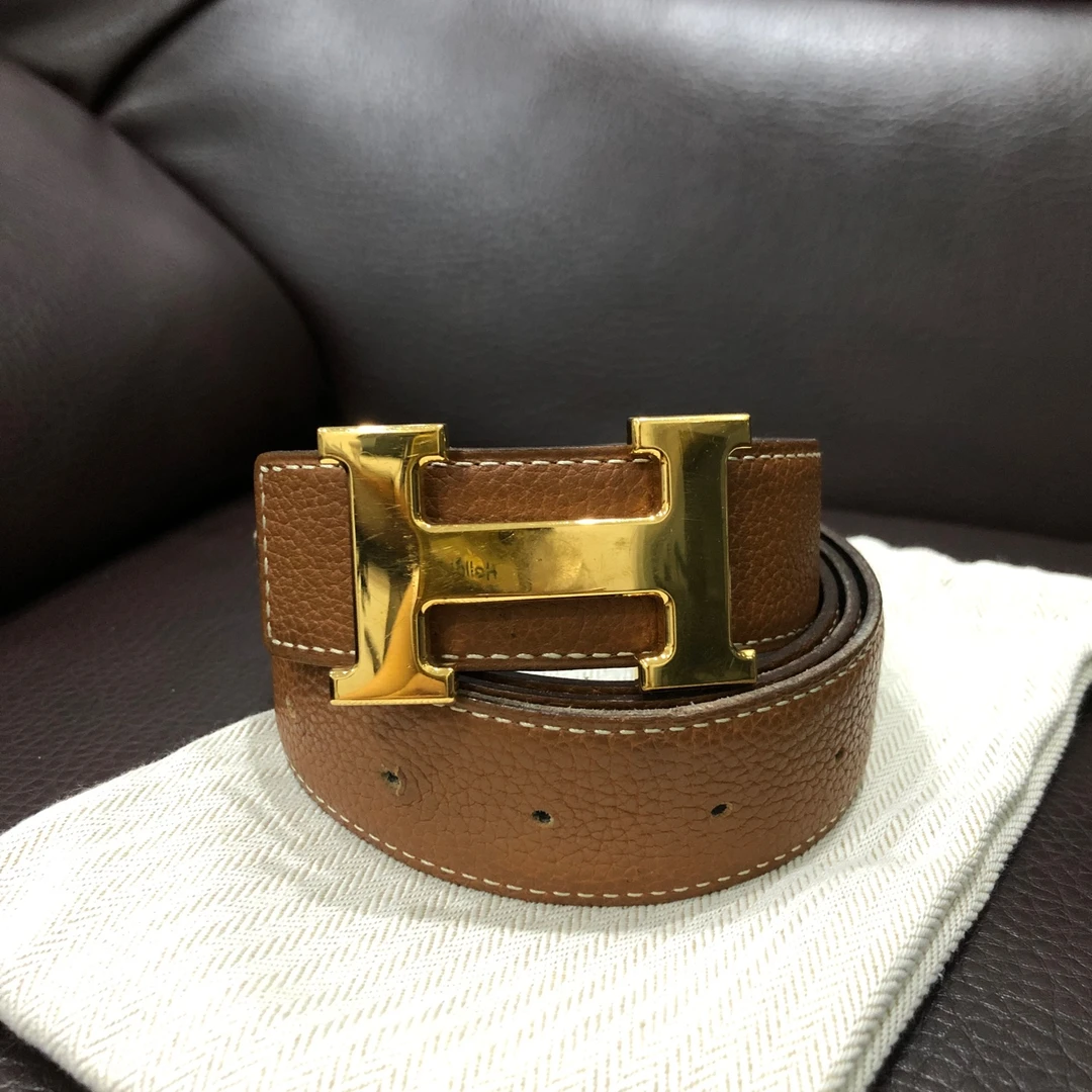 99新 Hermes/爱马仕 安洁利双面皮带成色以直播间为准GSS20156