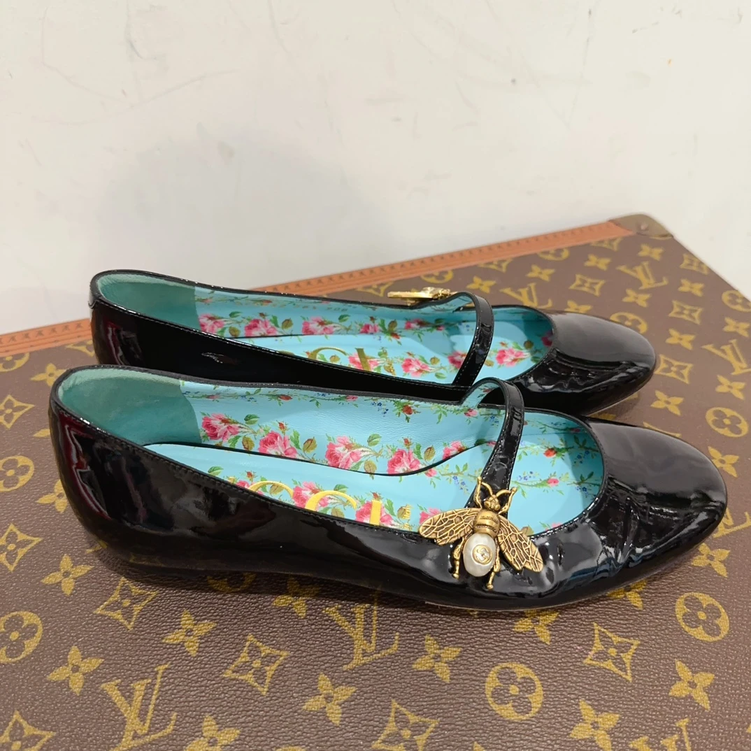 95新 安洁利严选/Gucci平底鞋/尺码36.5/以直播间为准/GSS13684