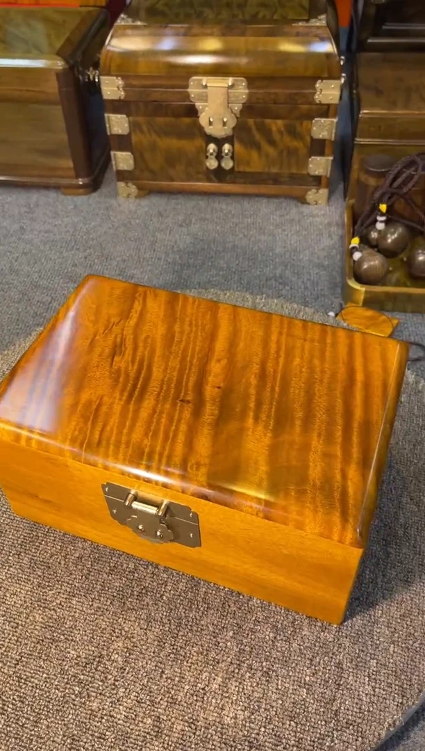 【闪购商品】金丝楠木艺金丝楠木收纳盒  10