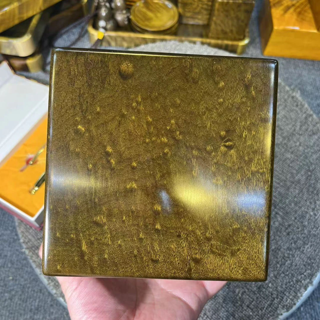金丝楠木阴沉木收纳盒带铜扣
