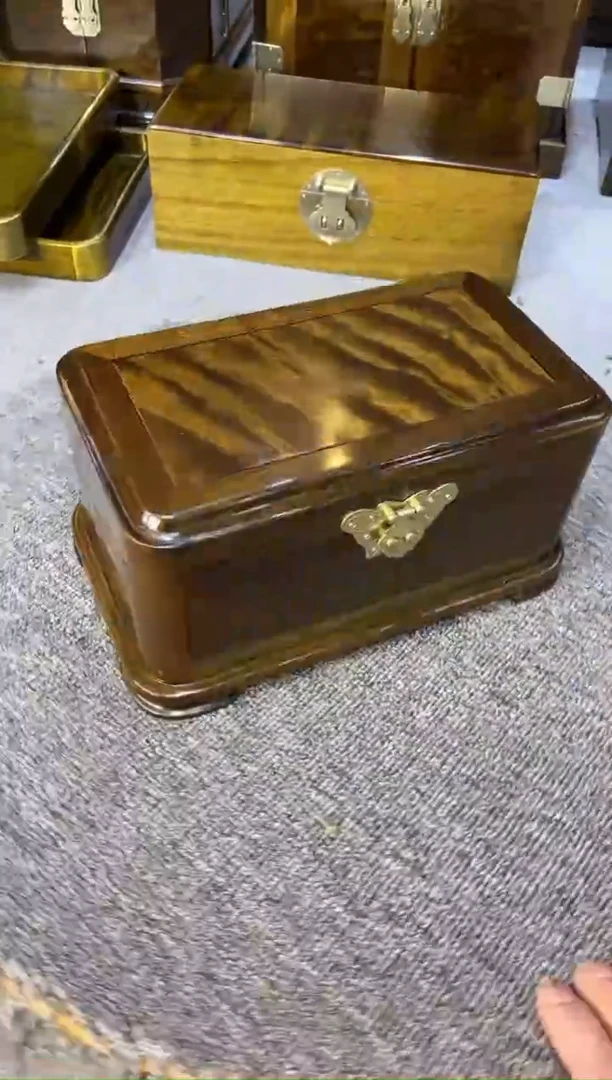 【闪购商品】乌木类成套家具乌木小首饰盒带内饰
