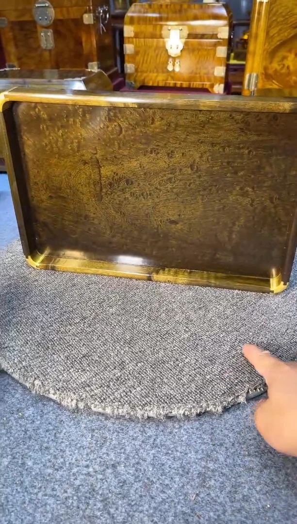 【闪购商品】乌木类成套家具阴沉木托盘  14