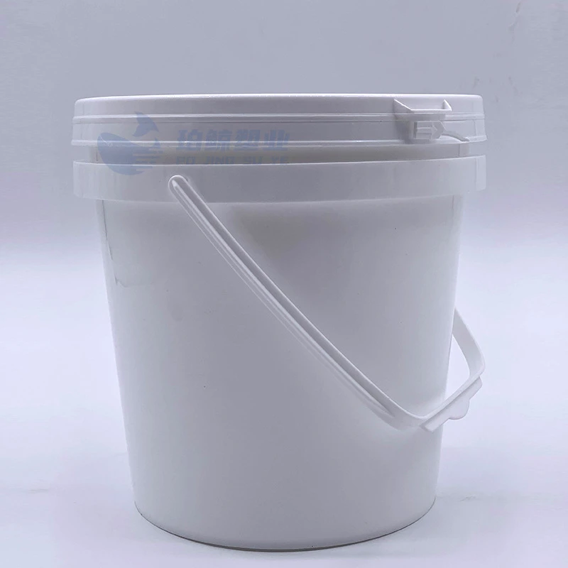 珀鲸桶装3L带盖密封桶食品包装桶家用胶桶3kg打包桶圆形白色加厚