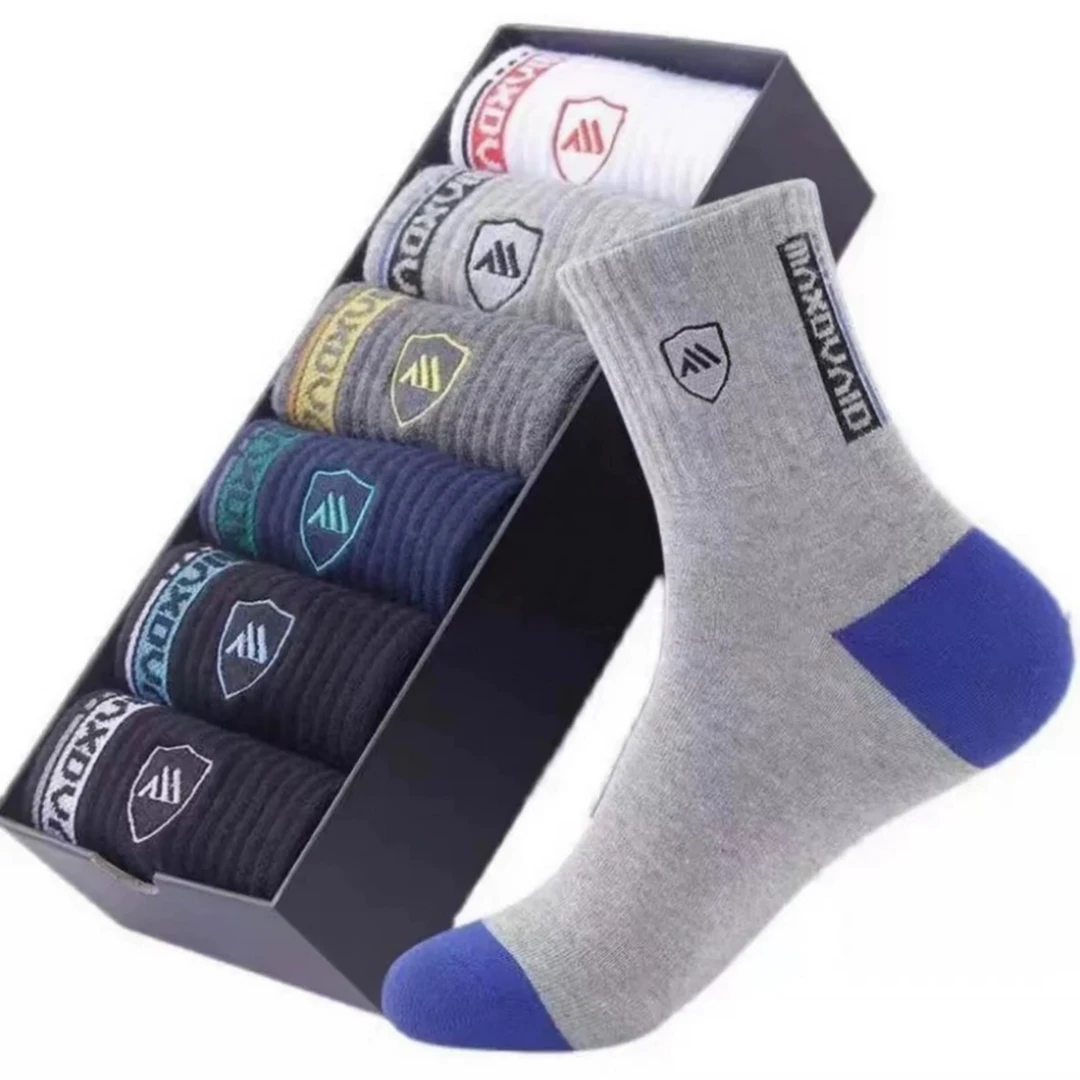 【10只装】百搭四季男士袜子中筒袜秋冬季防臭吸汗长筒运动袜潮流