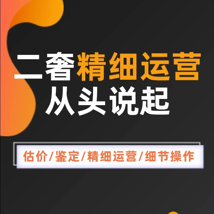 二奢精细运营 从头学起