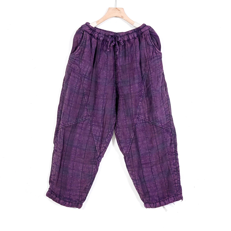 【蓉哥出品】亚麻炒色棉裤V02