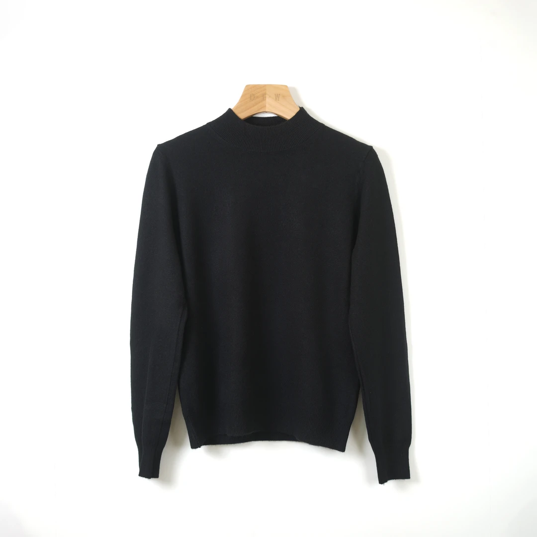 DFWOOLEN2024新款圆领毛衣休闲百搭打底衫时尚5880