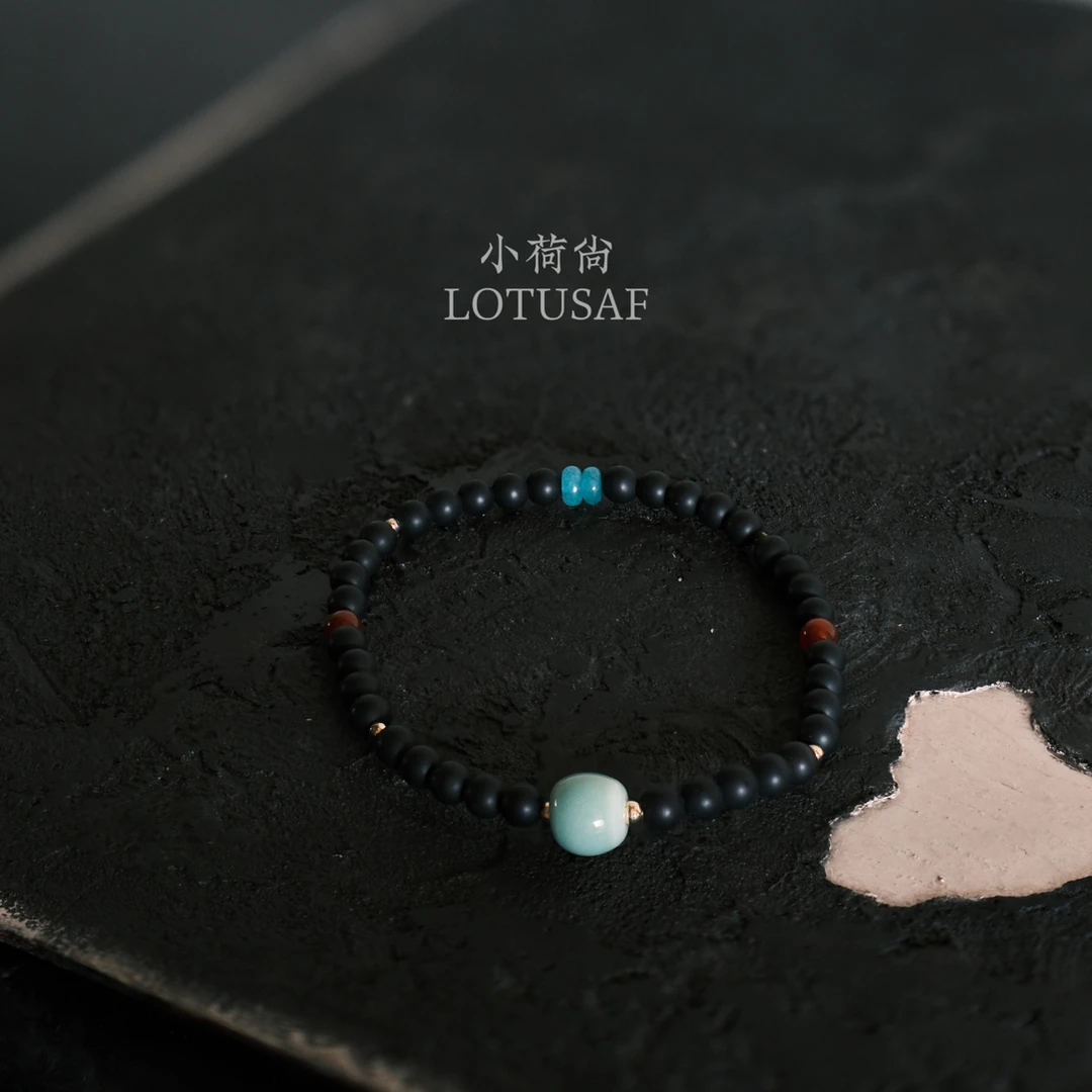 非金属陶瓷手链 小荷尚LOTUSAF【黑曜】青瓷陶瓷手链