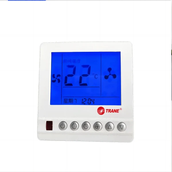 特灵中央空调控制器 智能温度风机盘管温控器 三速开关面板AC8100