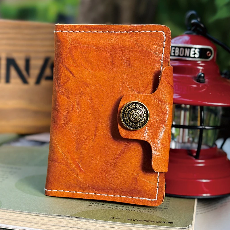 【10.5*7】本儿哥的皮具店 复古头层牛皮钥匙包卡包钱包一体