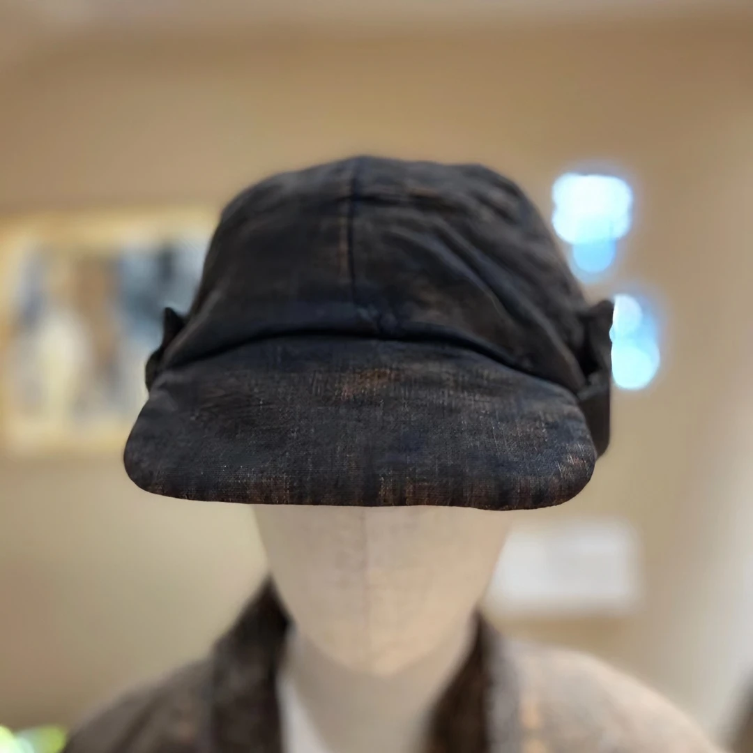 肖肖分享 麻依者休闲做旧水洗百搭亚麻棉帽934