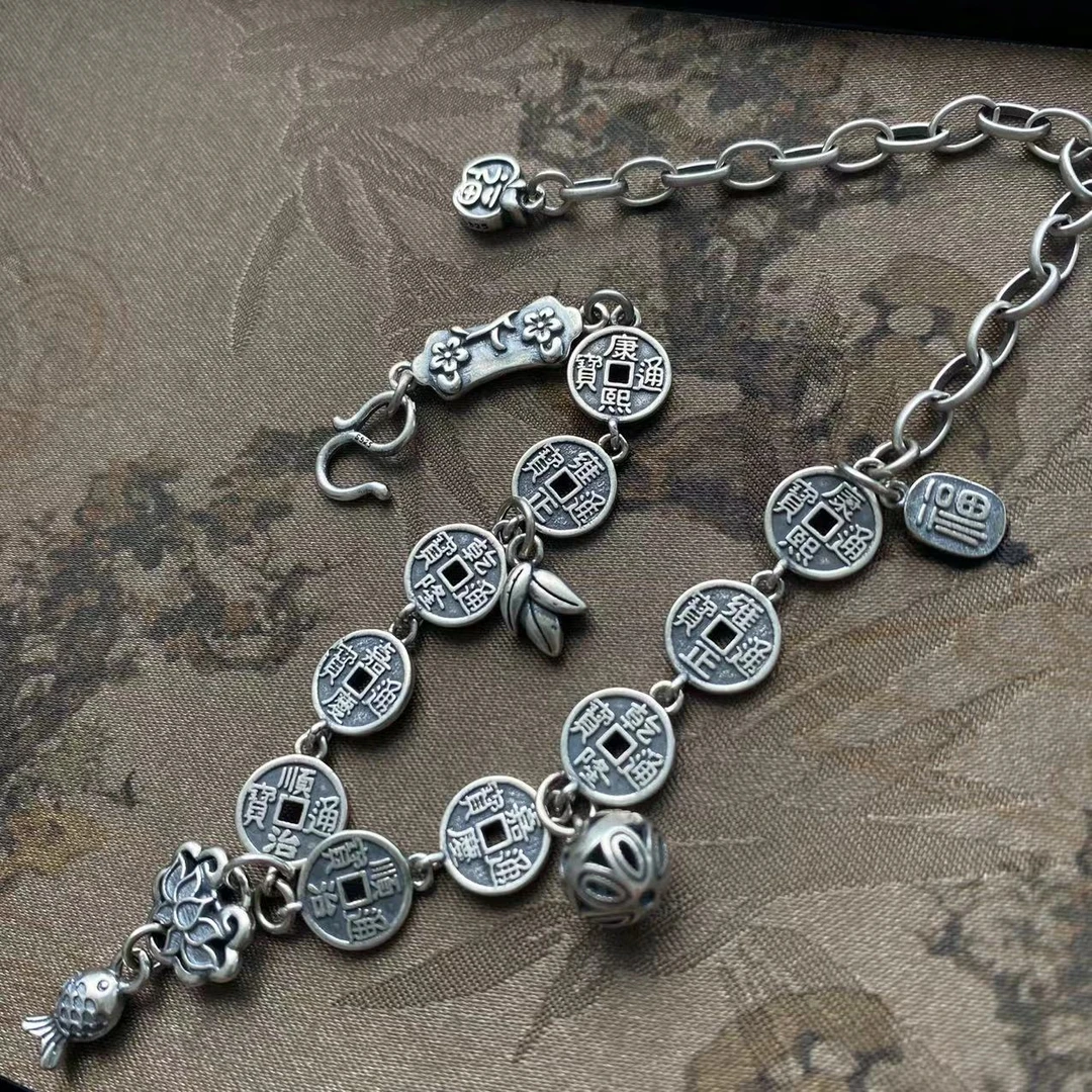 925银脚链 925脚链 精致重工脚链（缠万贯）169