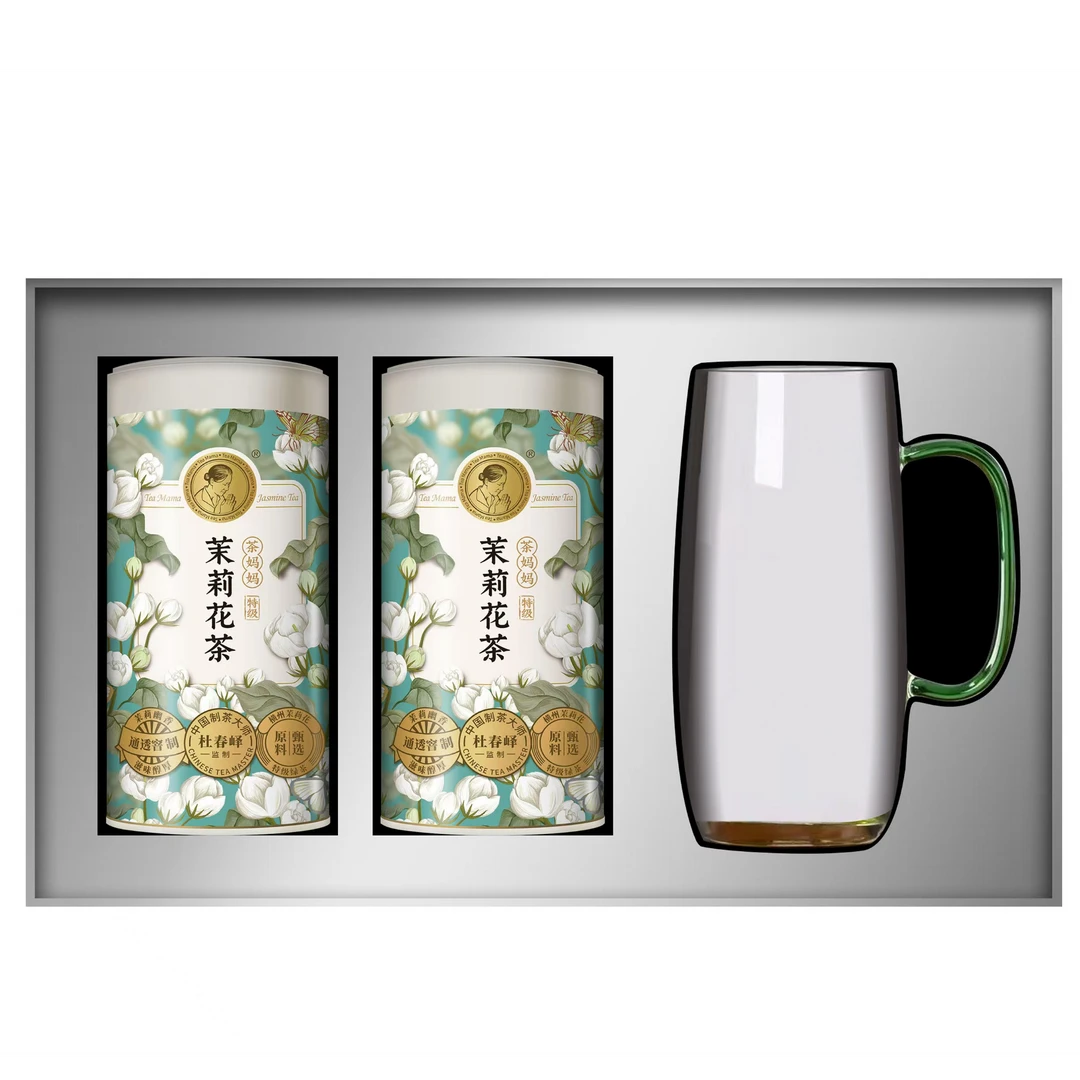 2024年茶妈妈茉莉花茶早春绿茶礼盒装