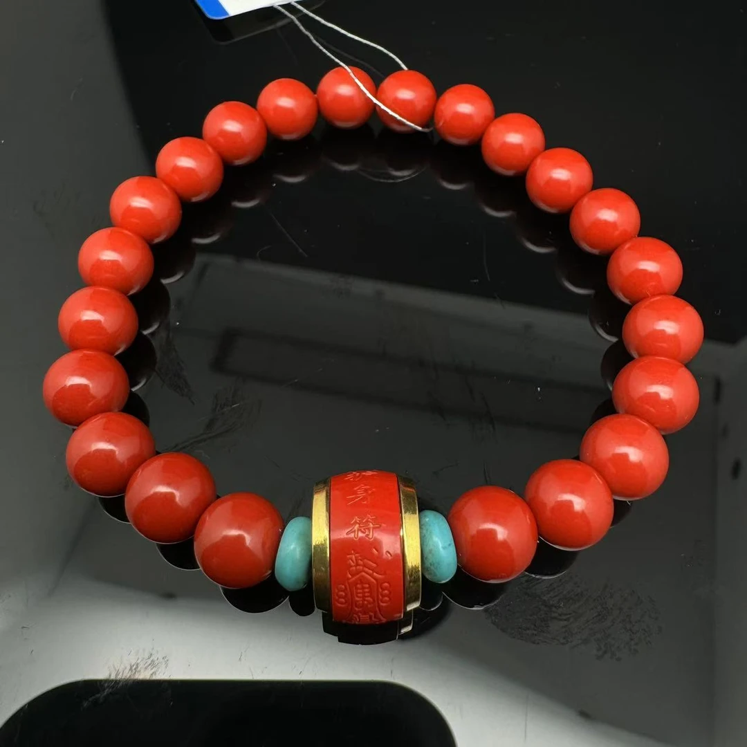 含辰砂工艺品B0713GMD456（多样性发货）精品朱砂护身符手串