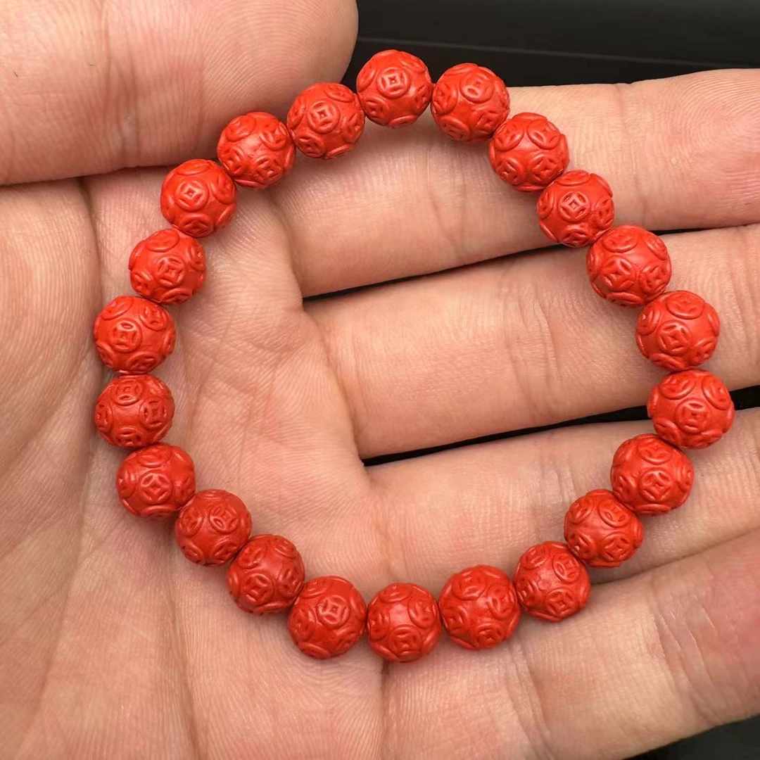 含辰砂工艺品B0307GMD185（多样性发货）钱珠串