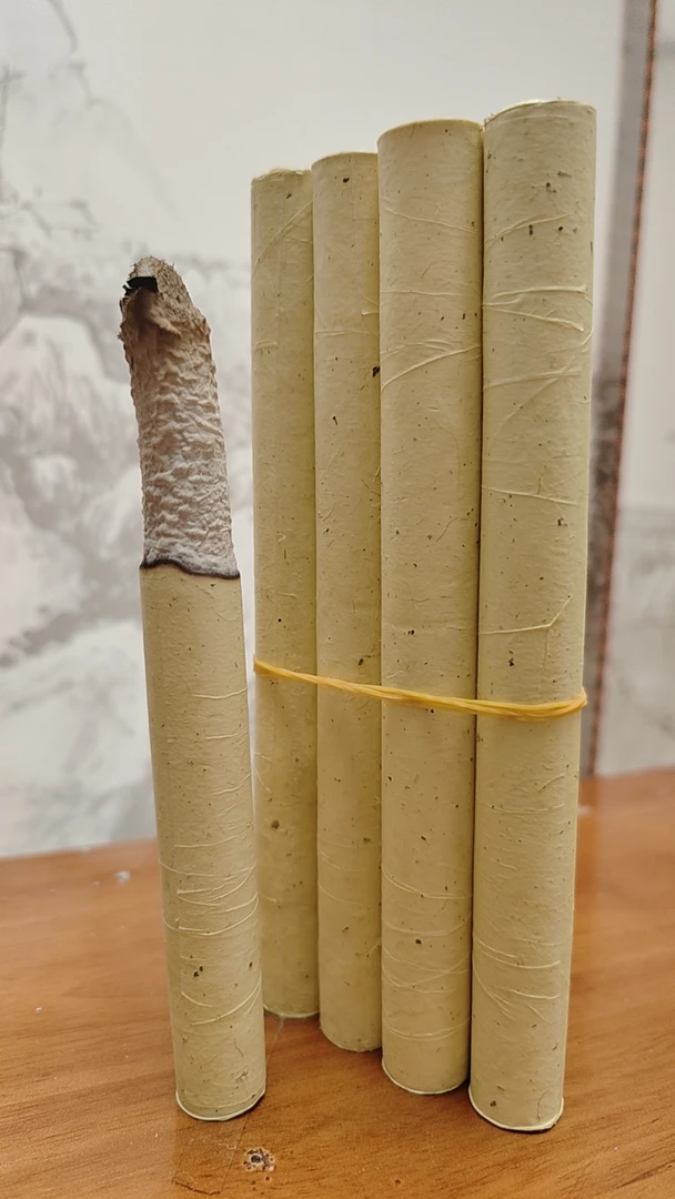 手工明火灸2厘米艾棒艾灸三年成10支装艾草家用艾草棒艾条艾叶棒