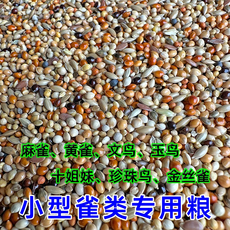 小型雀类 文鸟 芙蓉鸟 雀鸟 珍珠鸟芙蓉鸟玉鸟食混合鸟食鸟粮饲料