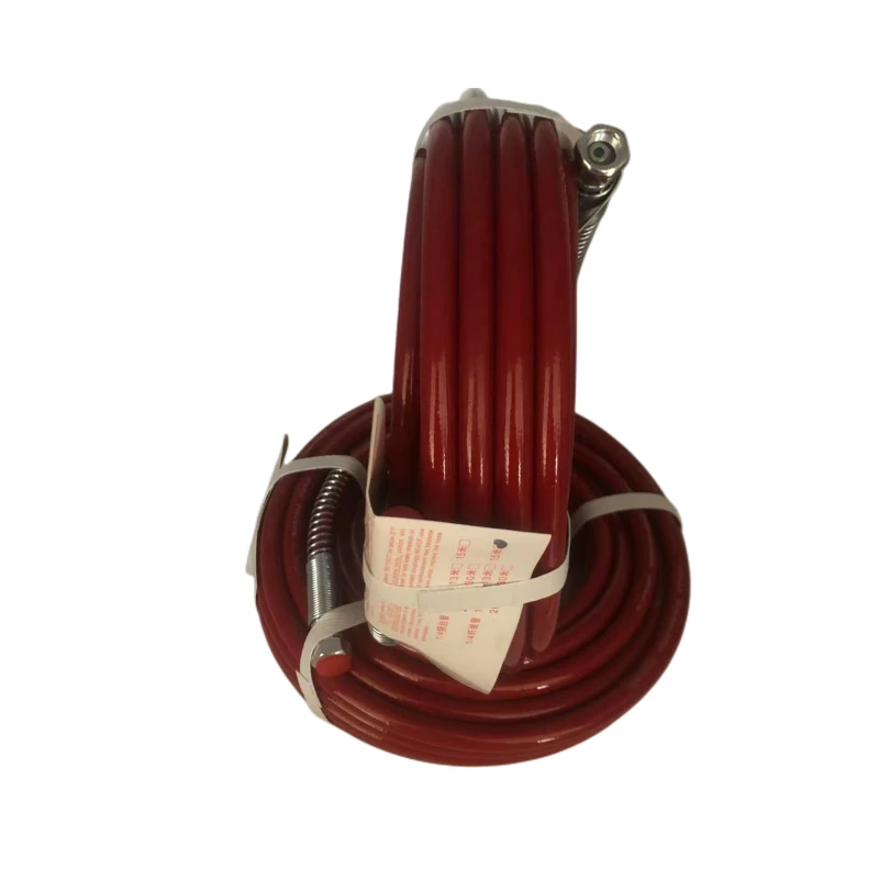 四分之一无气喷涂机高压喷漆管1/4钢丝油漆涂料管