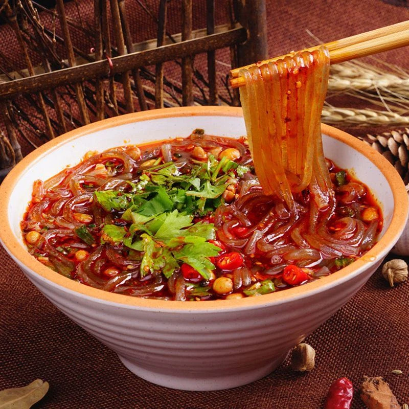 【新疆包邮】清真正宗酸辣粉5连包方便速食粉丝袋装非油炸健康代餐