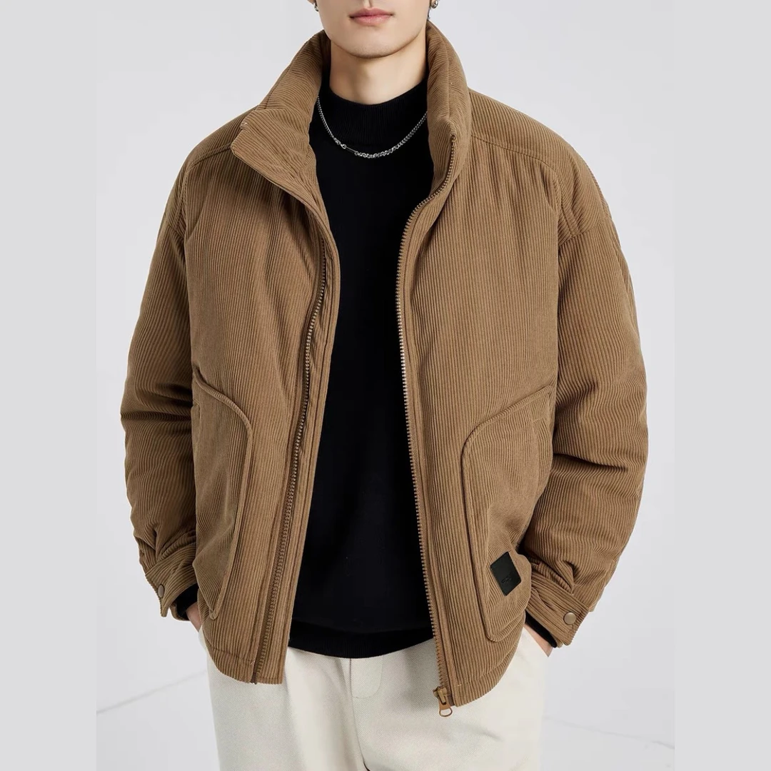 断码清仓2024款灯芯绒羽绒服男士 尾货处理