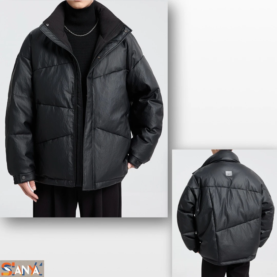 断码清仓M605 90白鸭绒皮面羽绒服