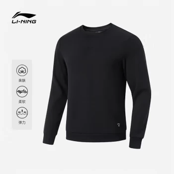 李宁（LI-NING）乒乓球服长袖套头无帽卫衣男女同款春秋运动服休闲