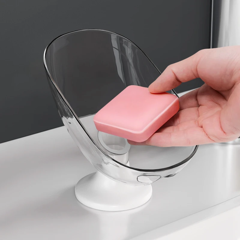 沥水肥皂盒香皂盒卫生间免打孔吸盘创意立式不积水置物收纳沥水架