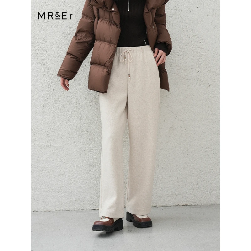 【品牌折扣】【反季清仓】高腰抽绳直筒休闲裤时尚百搭R3D70262