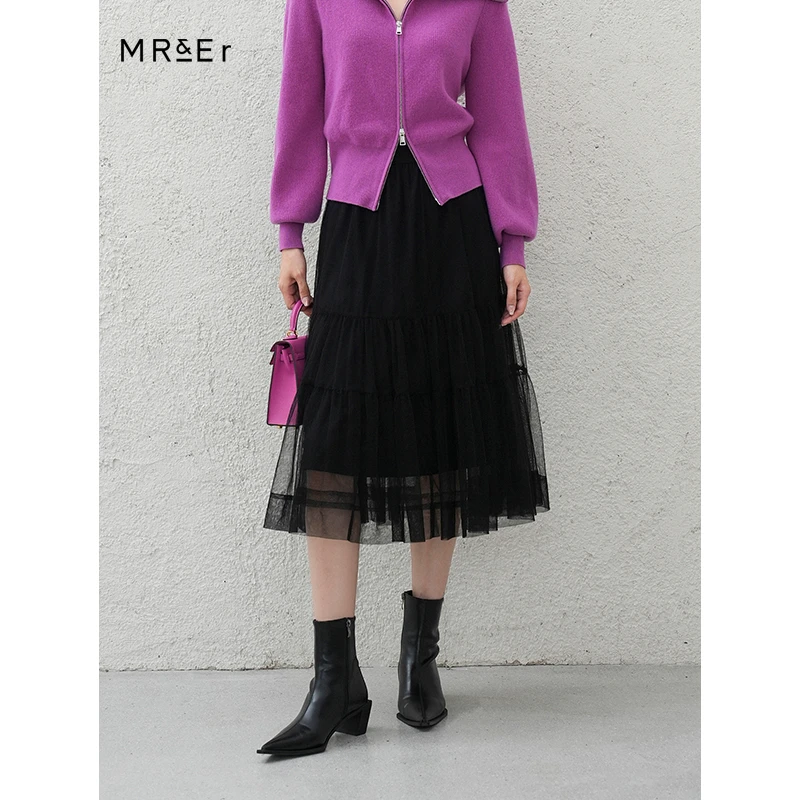 【小余专属】秋冬高腰多层网纱裙中长款百搭蛋糕裙R3D61911