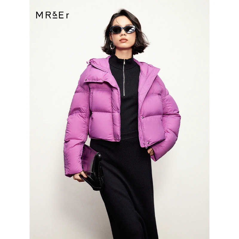 【品牌折扣】【反季清仓】时尚短款加绒加厚百搭鹅绒羽绒服R3D04311