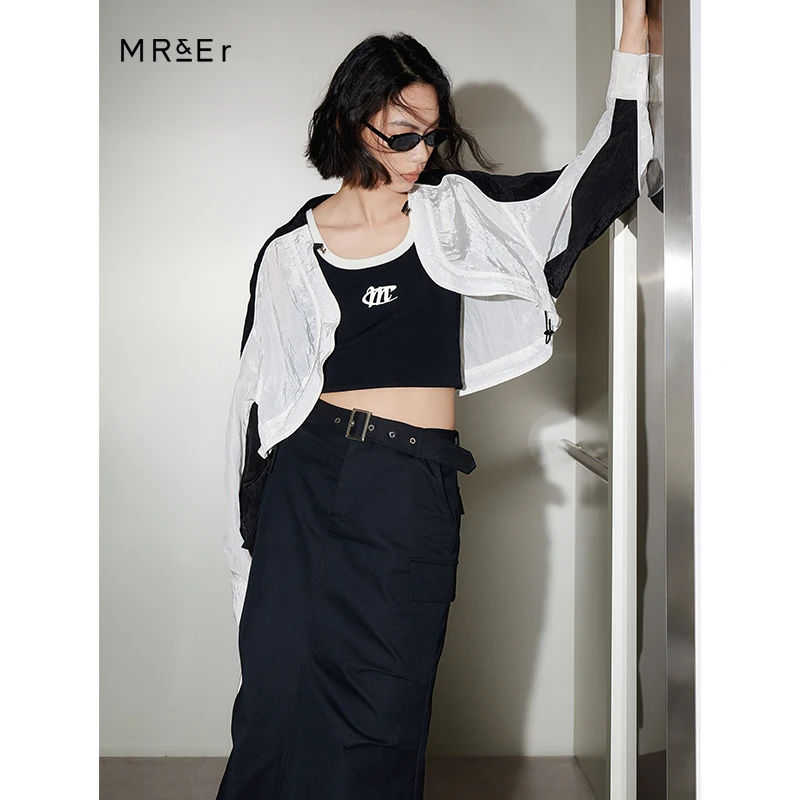 【达人专属】设计感贝壳衫长袖城市运动风短款外套R4A32122