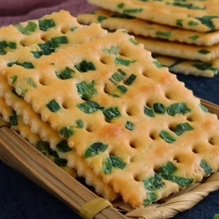 香葱梳打饼干葱花咸味无蔗糖梳血糖高人群代餐糖尿人专用零食咸香