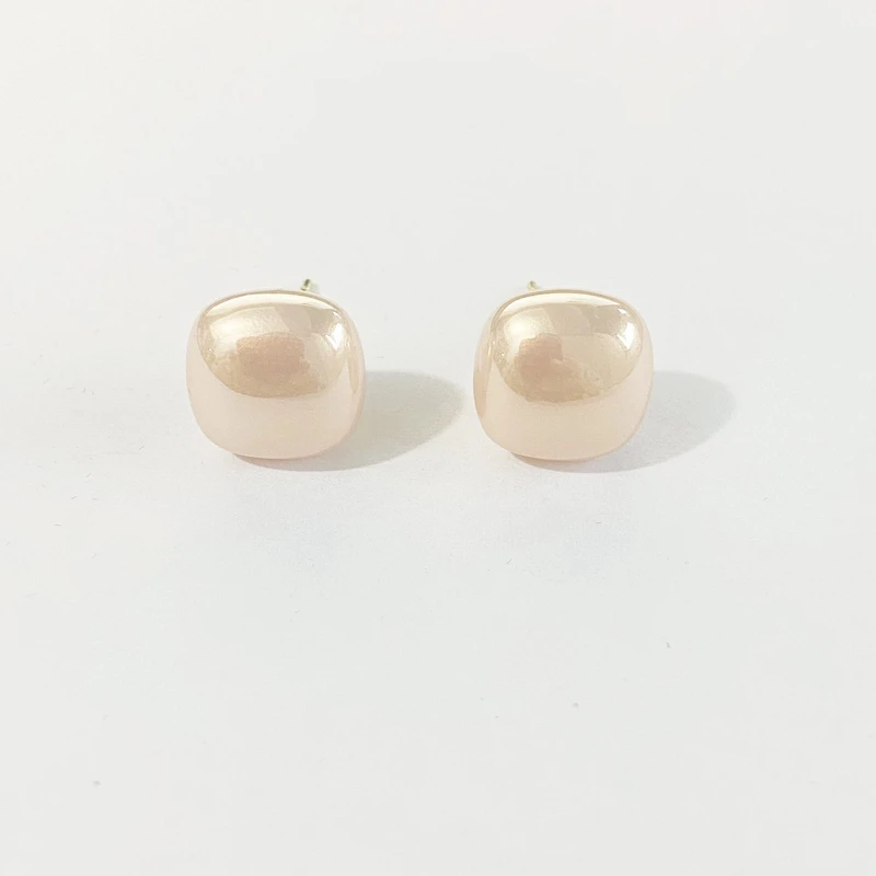 铜合金耳饰 【17】方形仿珍珠2024爆款高级感简约耳环优雅气质耳饰