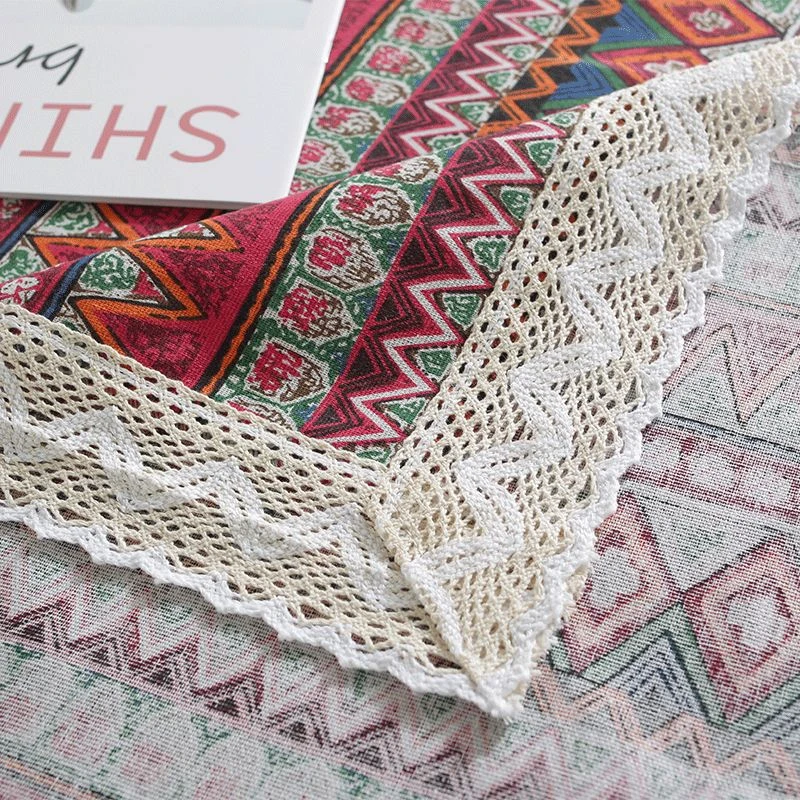 【处理】长方形茶几书桌学生美观保护精美桌布棉麻布ins风格子布