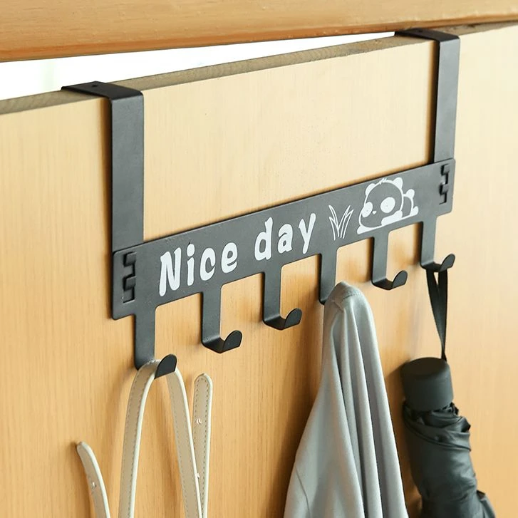 创意门背式挂衣钩衣帽钩卡通壁挂门上挂衣架可拆免钉无痕门后挂钩