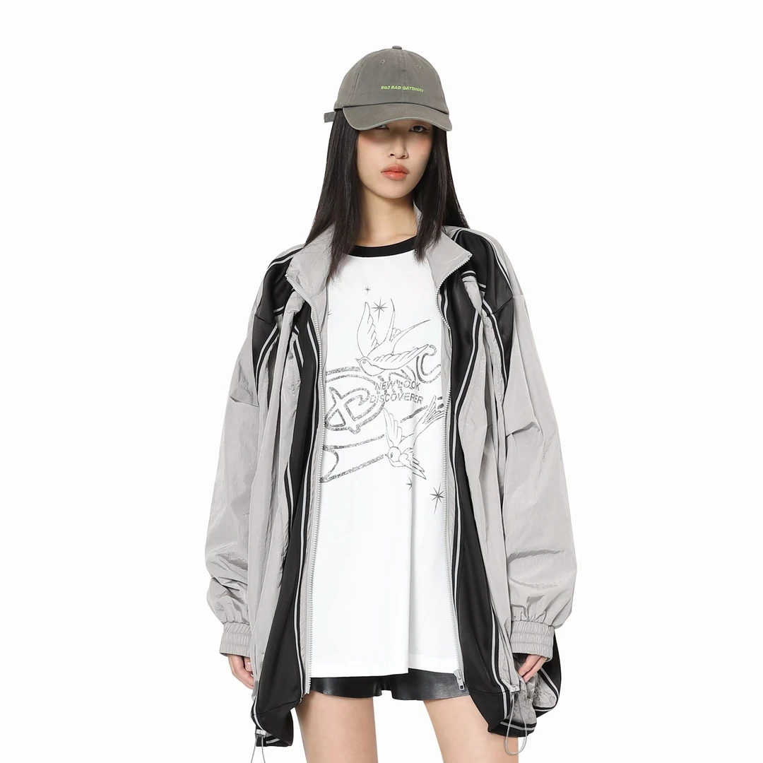 DNCY百搭轻奢时尚休闲造型拼接运动外套-MA41206305