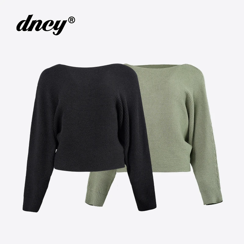 DNCY424不规则扭结V领毛衣小众设计感针织衫女DA2350403220601