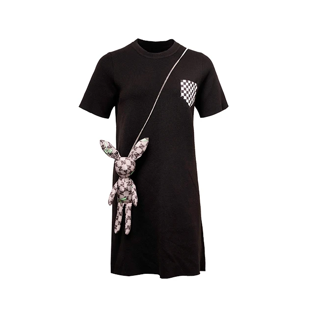 DNCY720秋冬公仔针织连衣裙