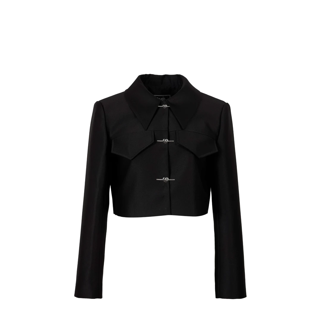 DNCY截短修身短外套秋季女外套显瘦气质轻奢时尚DA41306238